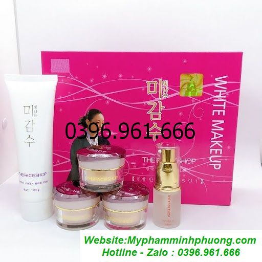 The face shop hồng 5in1 mờ nám, tàn nhang dưỡng trắng da