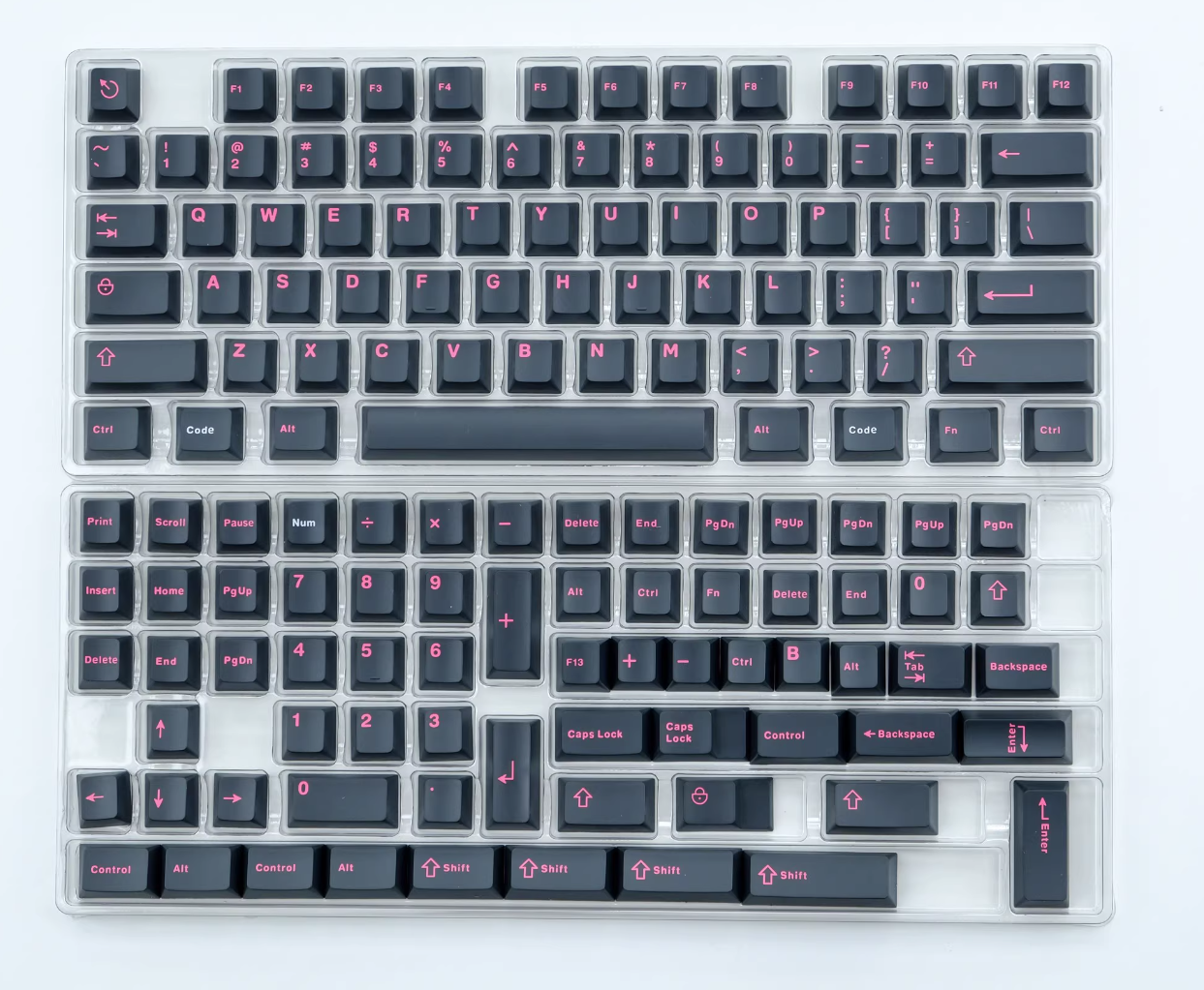 Bộ nút bàn phím cơ | Keycap Cherry Aifei Coder Red | ABS Doubleshot