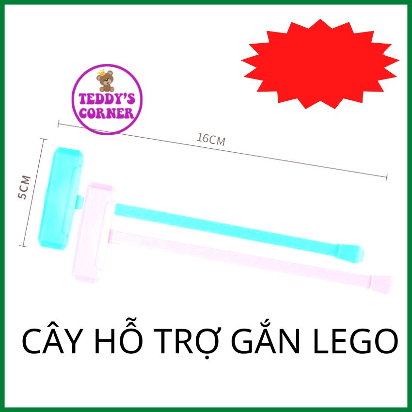 Cây hỗ trợ gắn lego, giúp bạn gắn lego dễ dàng hơn; teddy corrner