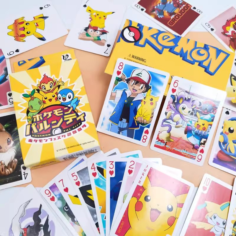 Bộ bài tây Poker Doraemon, Pokemon 52 lá dễ thương cute TooYoo BK00702