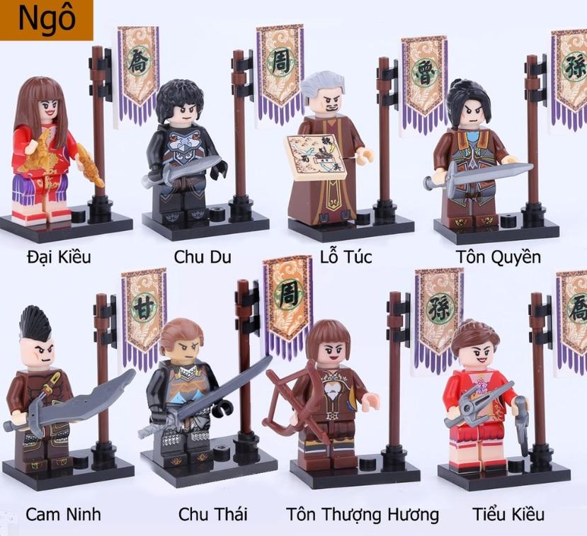 [HCM]Đồ chơi lắp ráp Mini Figure nhân vật Tam Quốc Chí - Ngô quốc