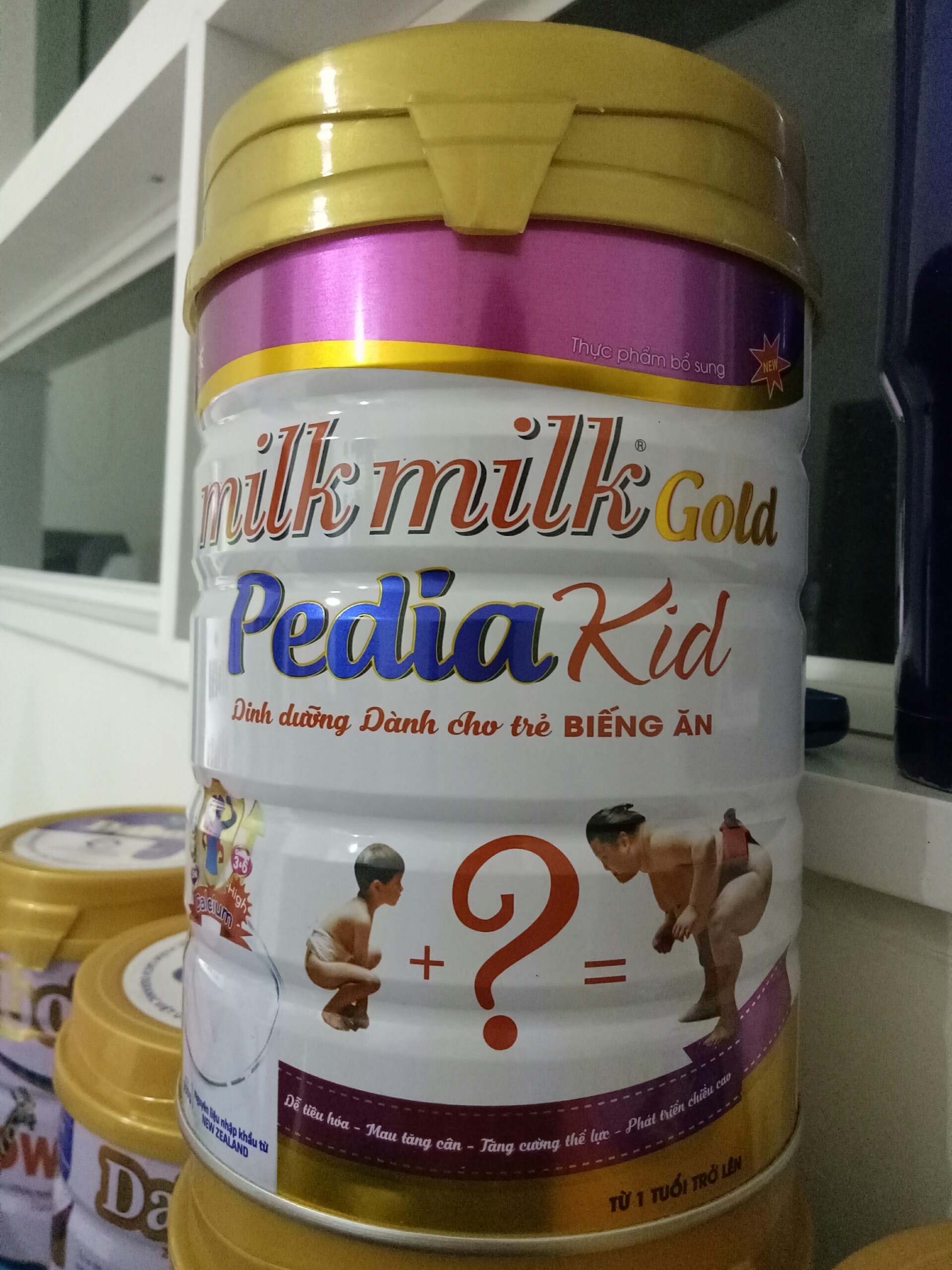 Sữa tăng cân dành cho trẻ biếng ăn Milkmilkgold Pedia Kid 900g (1-15 tuổi)