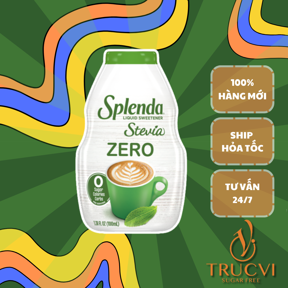 Đường kiêng Splenda Stevia liquid 0 calo