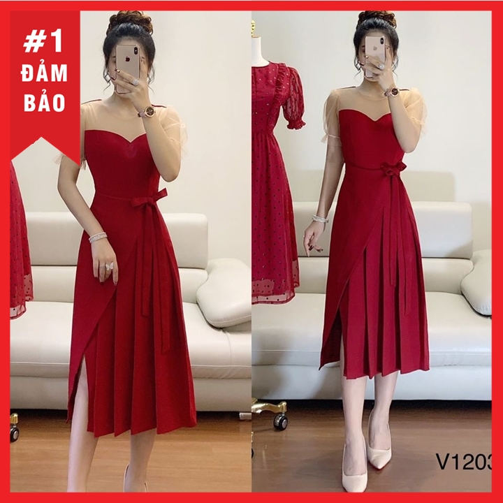 [HCM]ĐẦM DỰ TIỆC SANG TRỌNG ĐỦ SIZE SML.XL.XXL - V1203