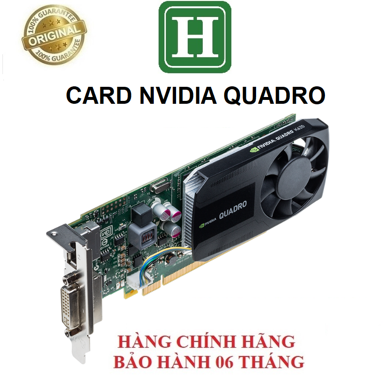 Card màn hình Nvidia Quadro 600, K420, K600, K620, K1200, hàng chính hãng, bảo hành 6 tháng