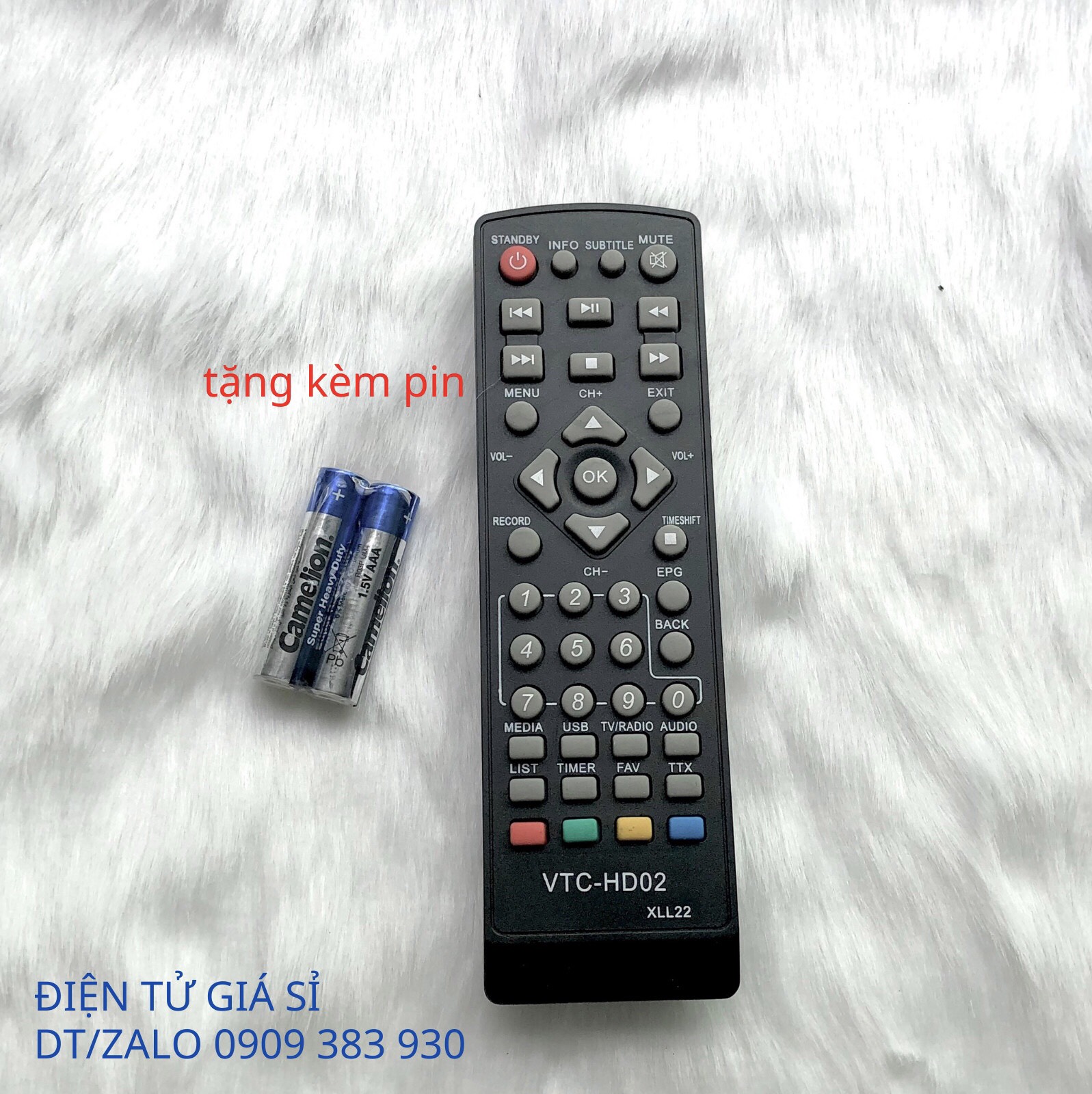 Điều khiển Remote Đa Năng HD02 - dùng cho đầu thu kỹ thuật số