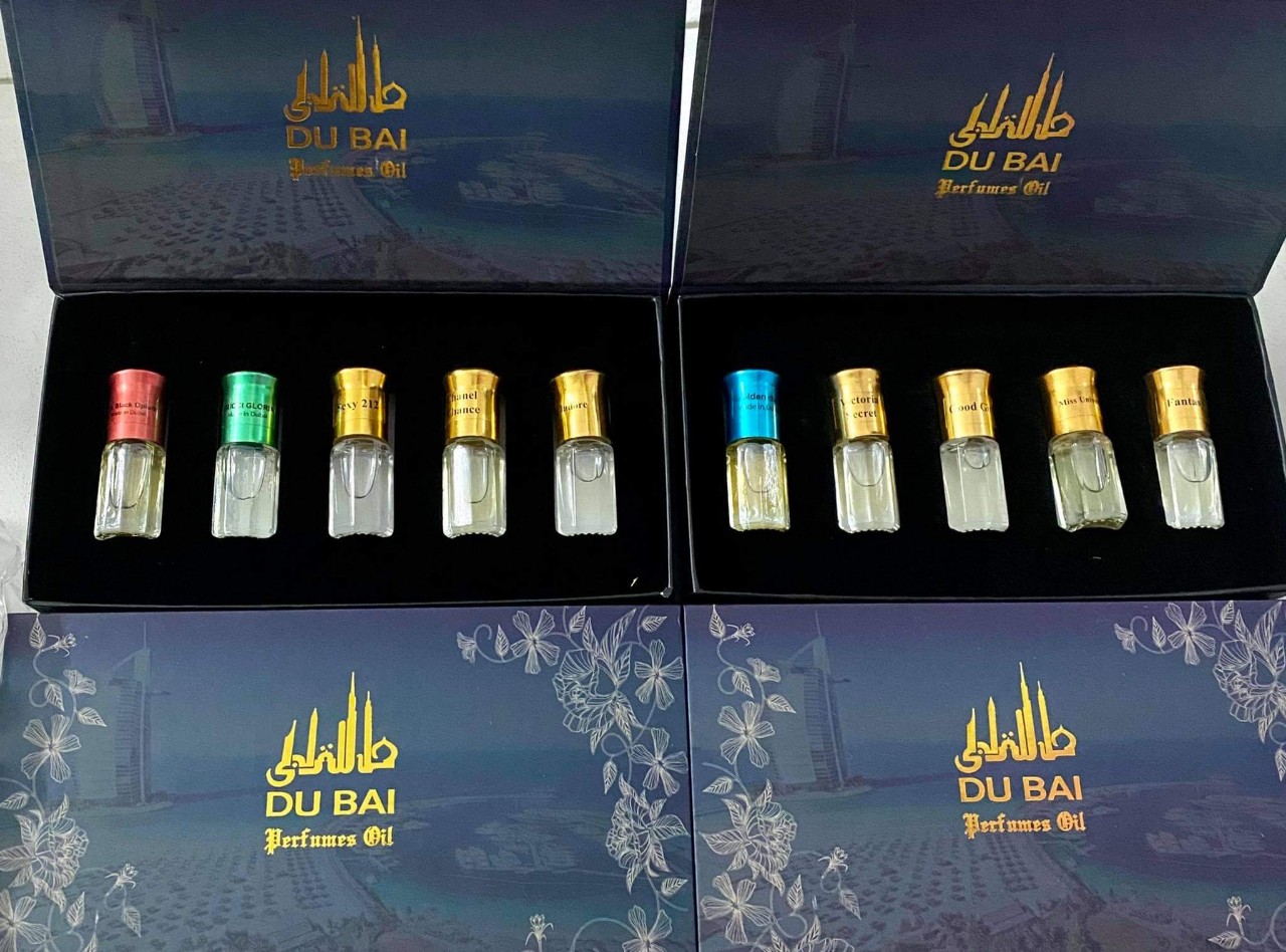 Set 5 lọ 3ml tinh dầu nước hoa Dubai chính hãng, thơm lâu đủ mùi cho cả Nam và Nữ