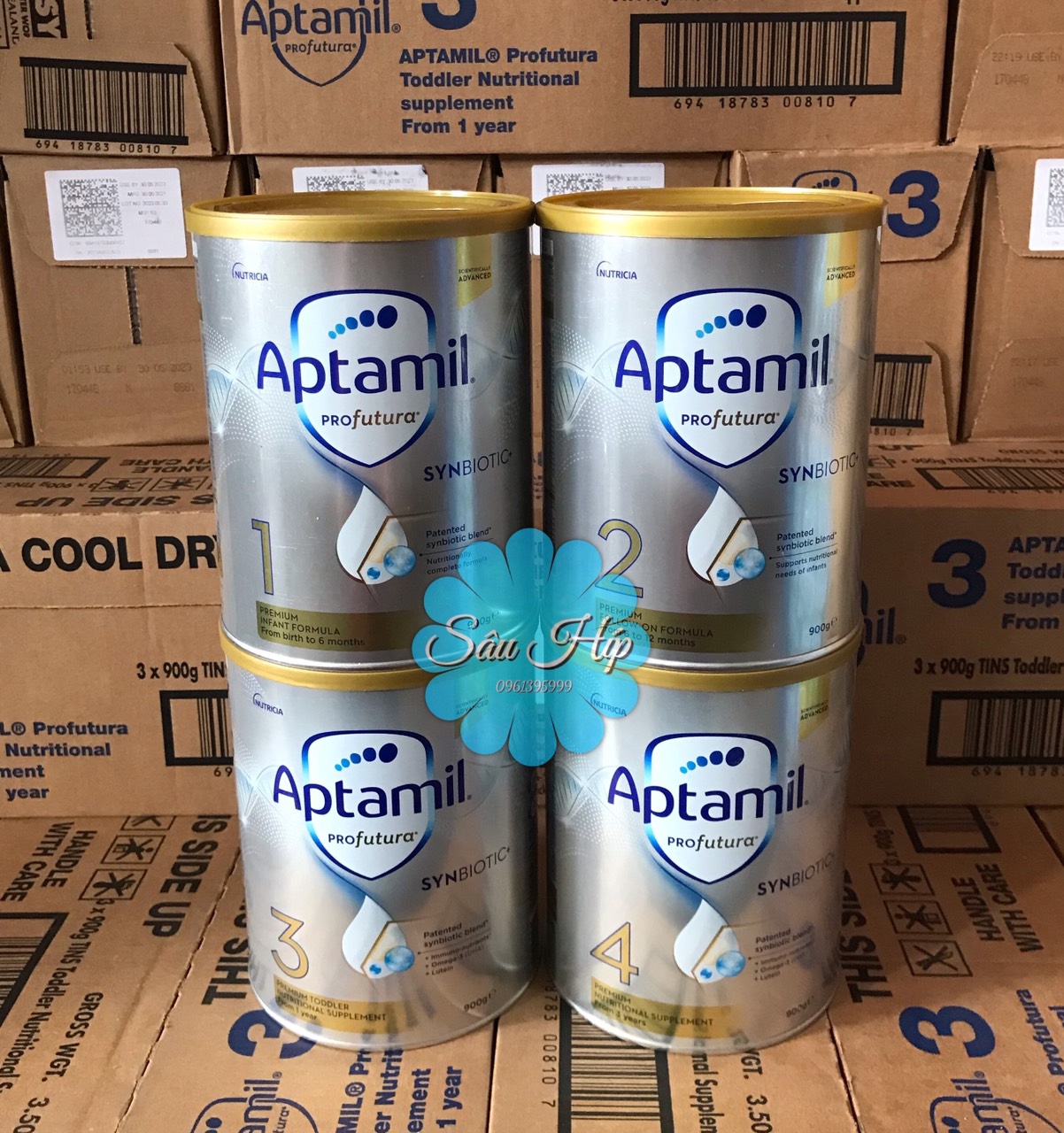Sữa aptamil profutura 1,2,3,4 hộp 900gr