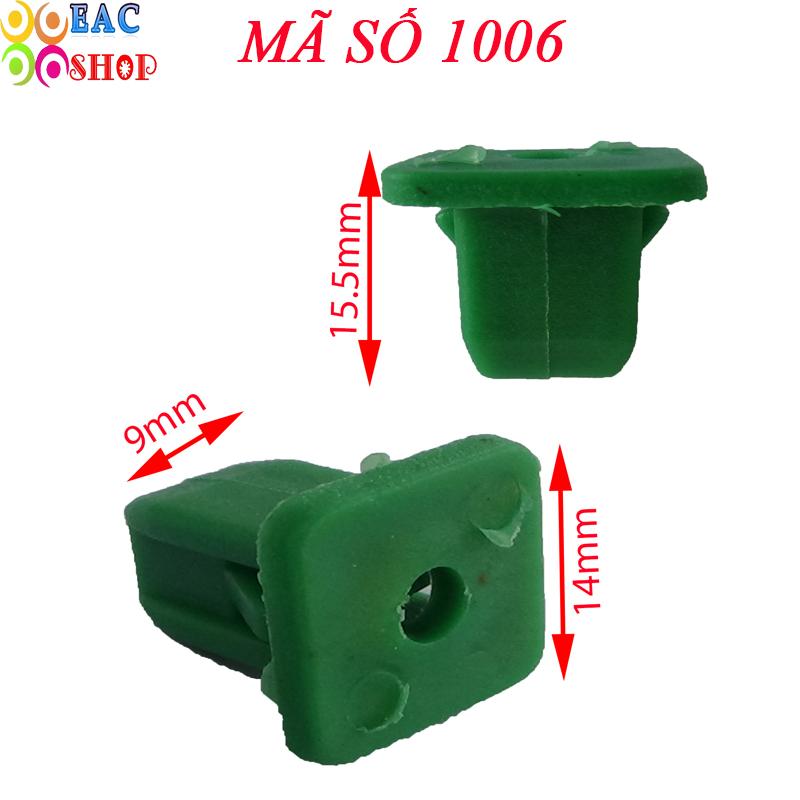 Chốt nhựa ô tô, lở nhựa ô tô ,mã 1006 vít nhựa ô tô, ốc nhựa , ốc nhựa nội, ngoại thất mã số :1006 bộ 20 cái màu XANH - Thu Nhung shop