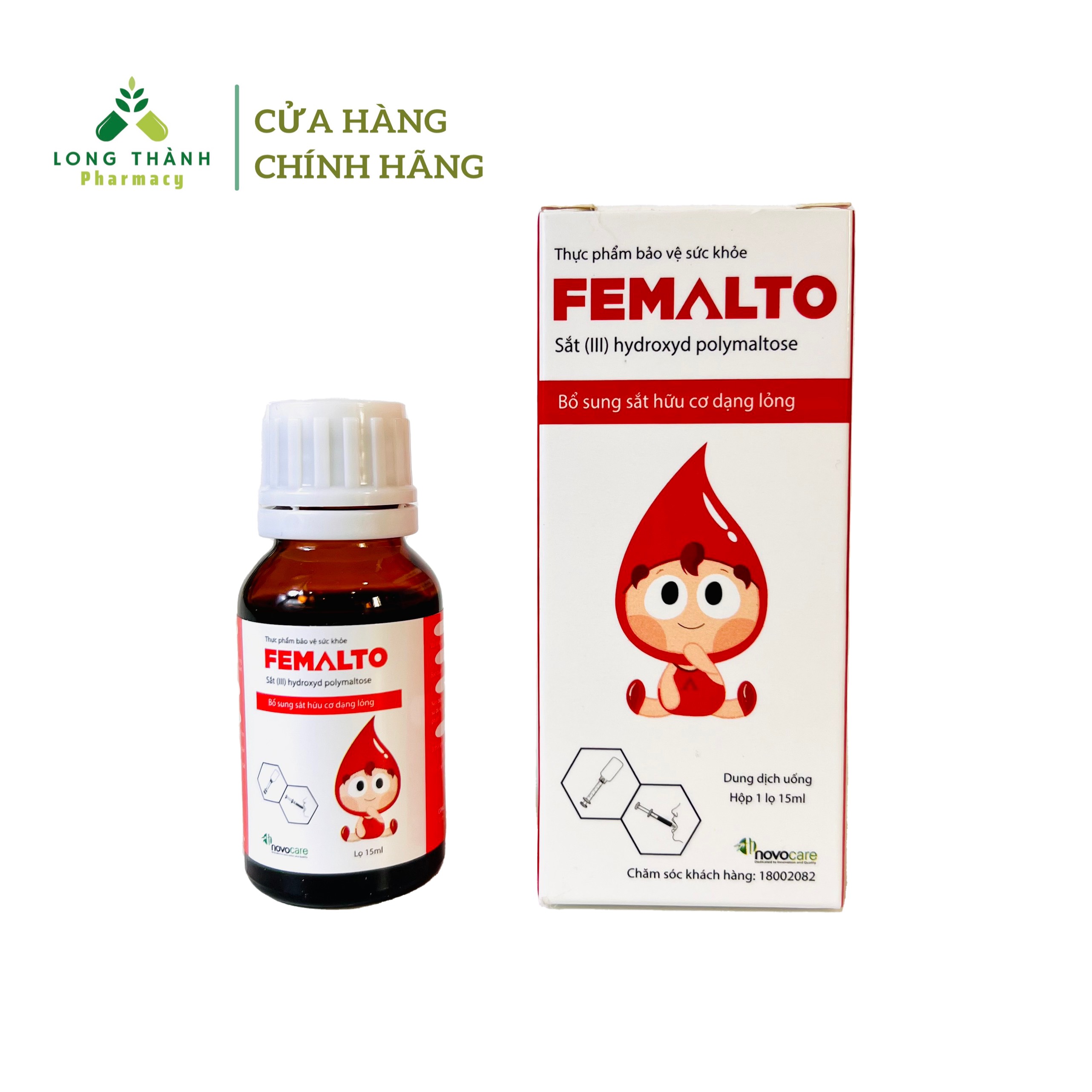 Sắt nước Femalto - Bổ sung sắt cho người có nguy cơ thiếu sắt, trẻ em, phụ nữ đang mang thai dạng nhỏ giọt