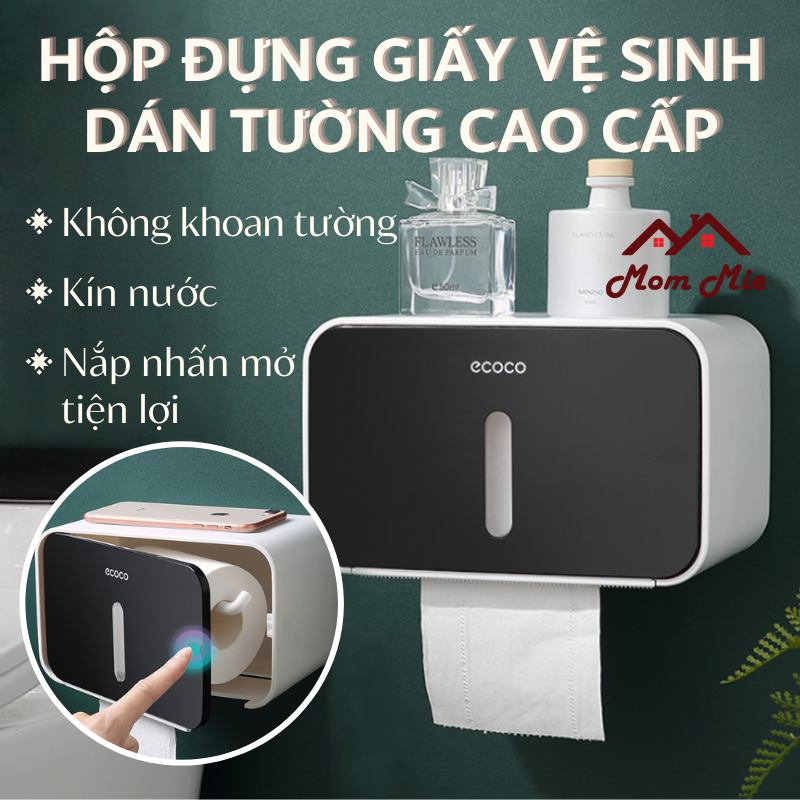  Hộp đựng giấy vệ sinh cao cấp dán tường hộp đựng khăn giấy kín nước - H012 J129 