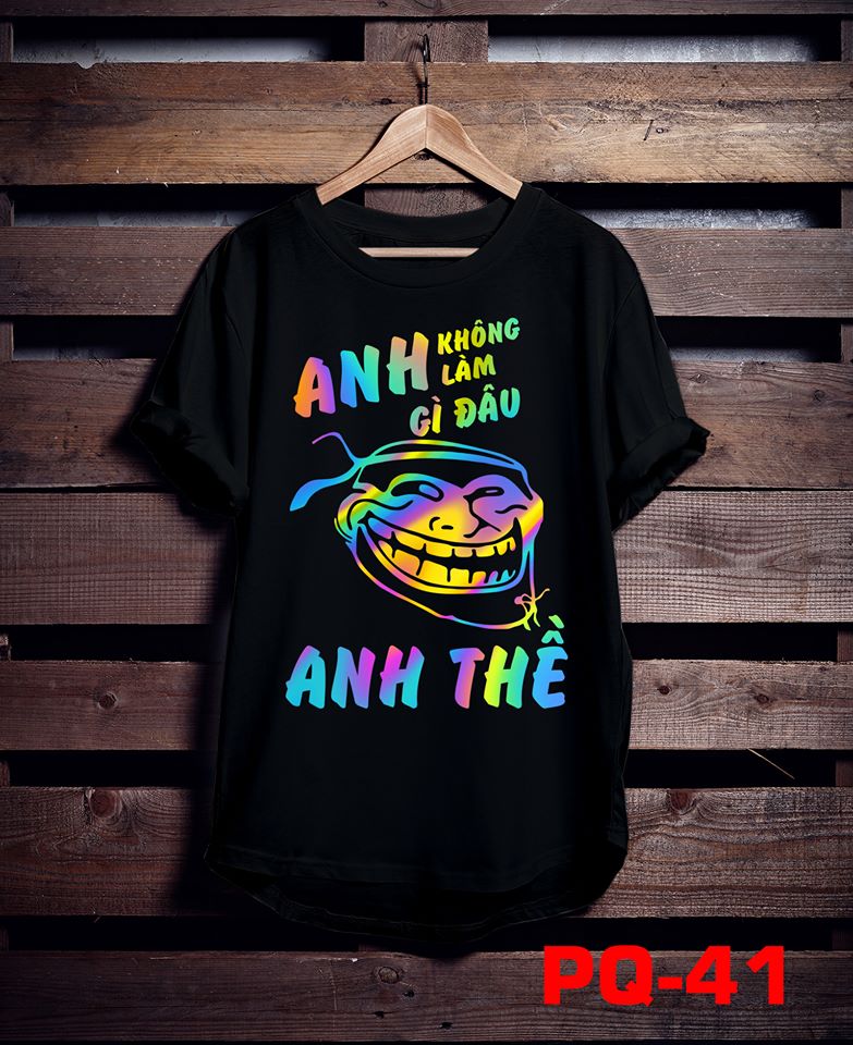 Áo phông phản quang bảy màu Anh không làm gì đâu - anh thề, sét bộ quần áo nam nữ, sét bộ mặc ở nhà, sét áo quần ống rộng, sét áo thun quần kaki, sét quần đùi V, áo đôi nam nữ đẹp - LEEDA