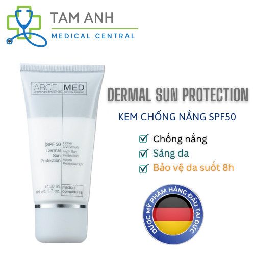 Kem chống nắng, sáng da dermal sun protection sfp50 50ml - j26 jean d'arcel
