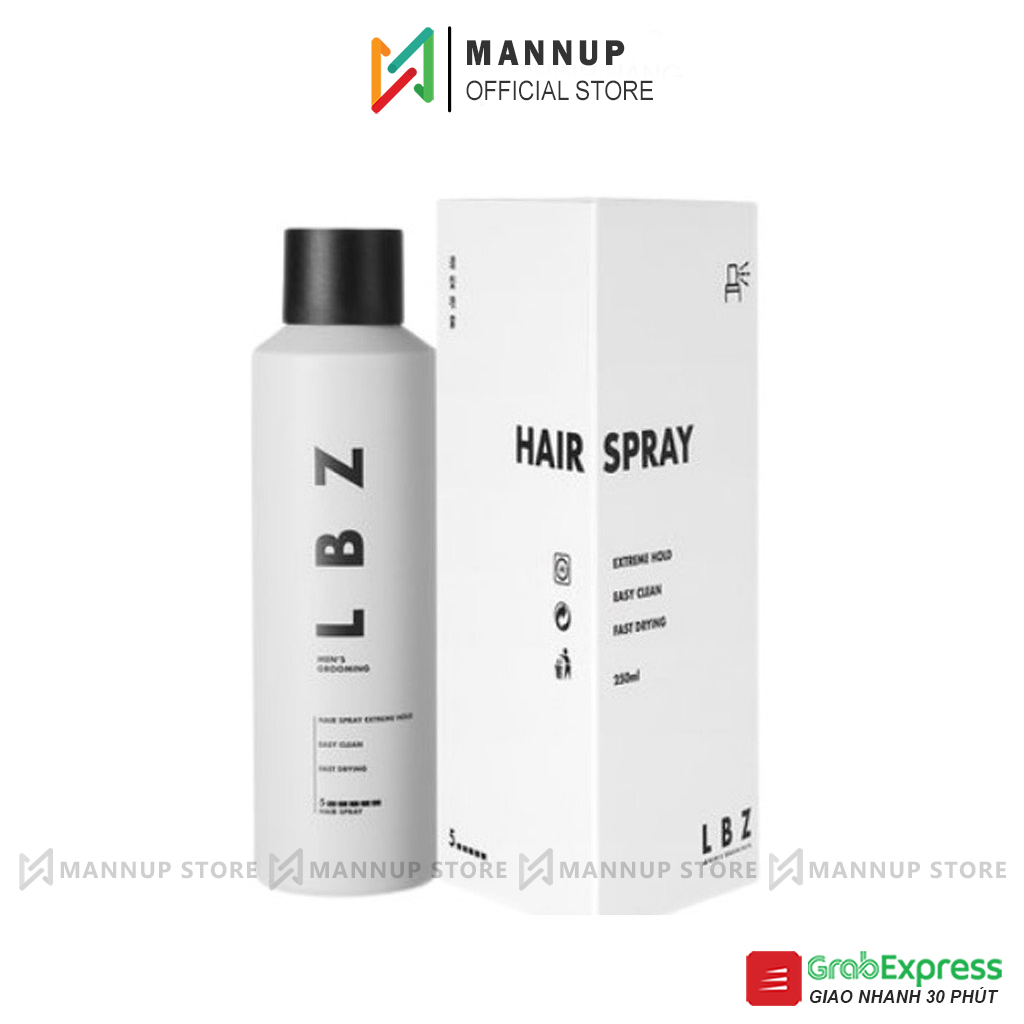 Gôm xịt tóc tạo kiểu tóc lbz hair spray 250ml
