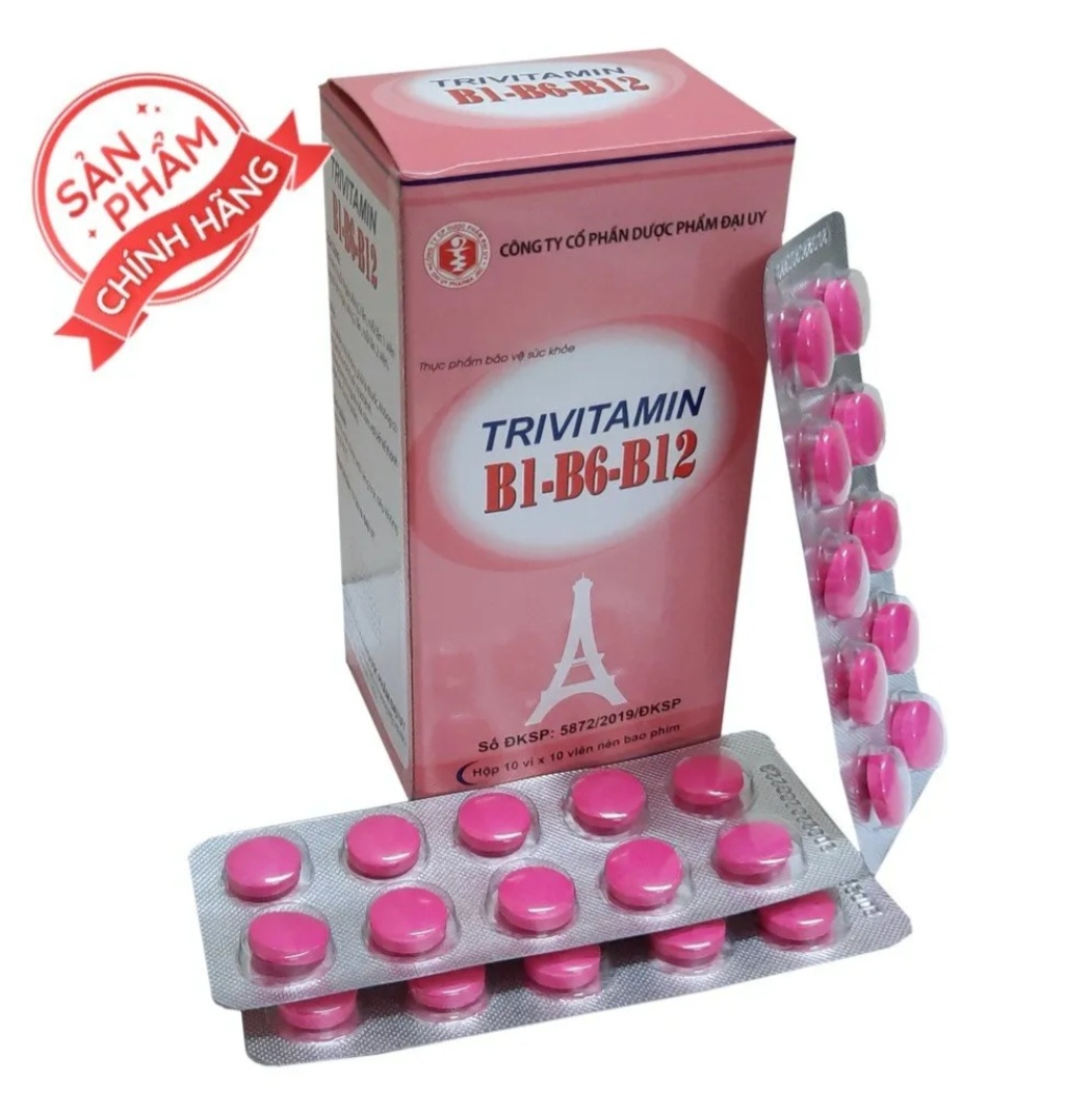 Trivitamin 3B Hộp Viên Nén Đại Uy - Bổ Sung Vitamin B1 - B6