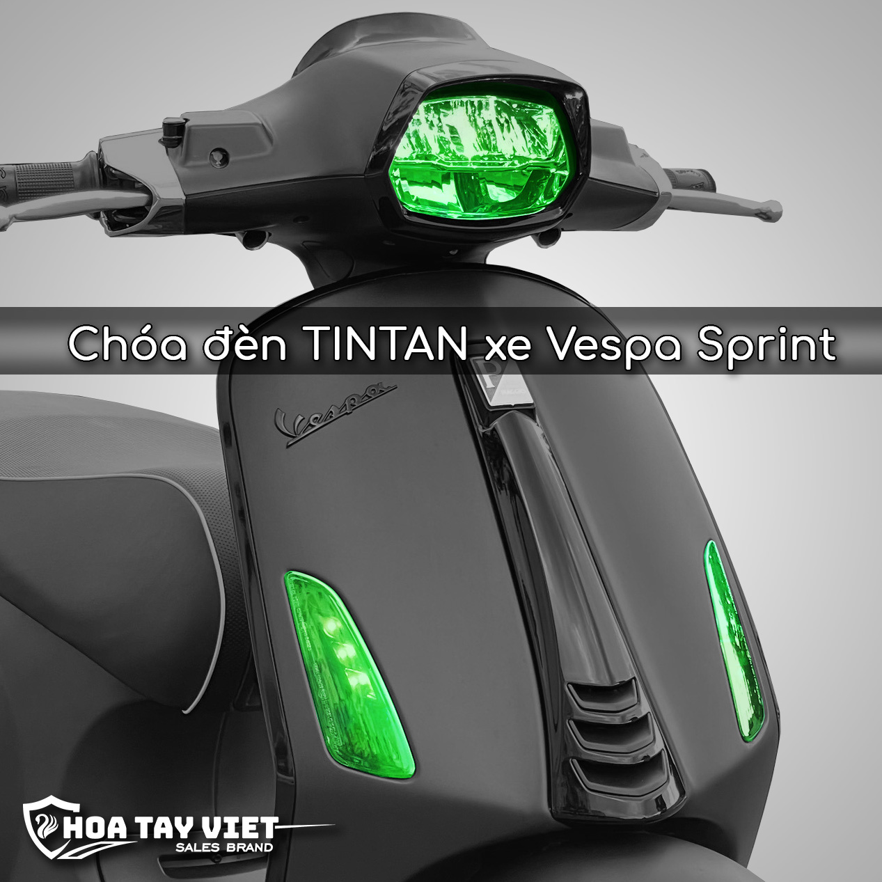 Film titan chóa đèn vespa sprint - sprint s đổi màu chóa đèn