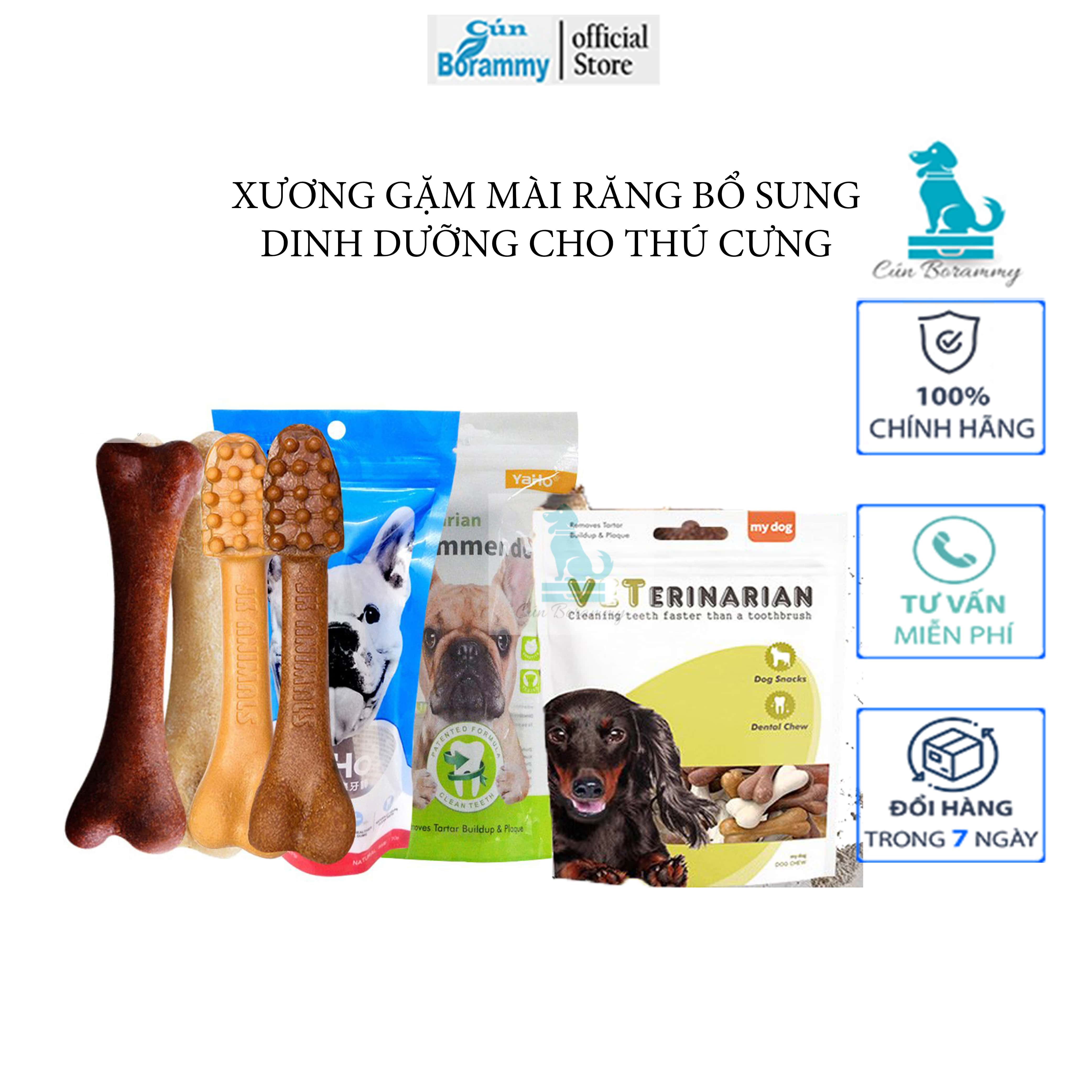 [Hoàn Tiền 10%]Xương gặm cho chó YaHo 170g - Xương bàn chải sạch răng thơm miệng bổ sung canxi, dinh dưỡng cho chó