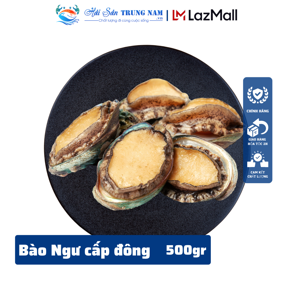 Bào Ngư Hàn Quốc Lớn Đông Lạnh Nhập Khẩu Khay 1KG 12 Con