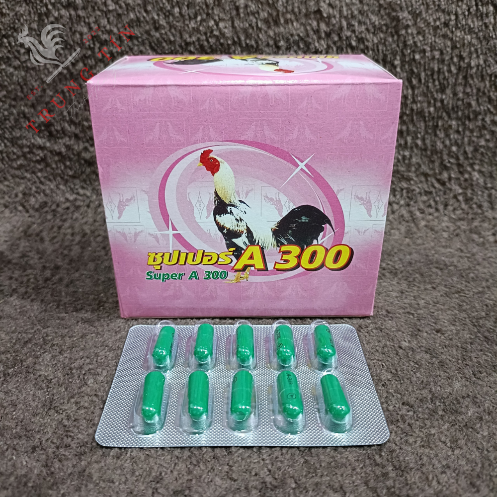 A300 thuốc gà đá ( tiêu kén , gom kén (1 vĩ / 10 viên) thuốc gà chọi