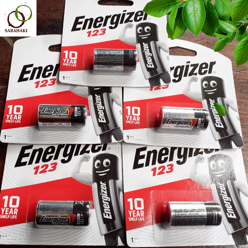 Combo 5 vỉ pin máy ảnh CR123A Energizer  Lithium 3V ( 1 vỉ 1 viên )