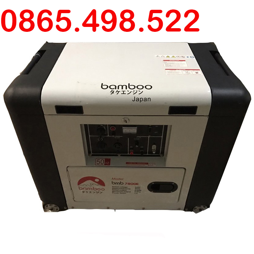 Máy phát điện chạy dầu 5kw bamboo 7800e chống ồn
