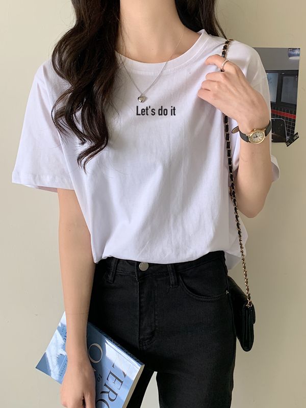 Áo thun tay ngắn cotton lets do it coyo ct006