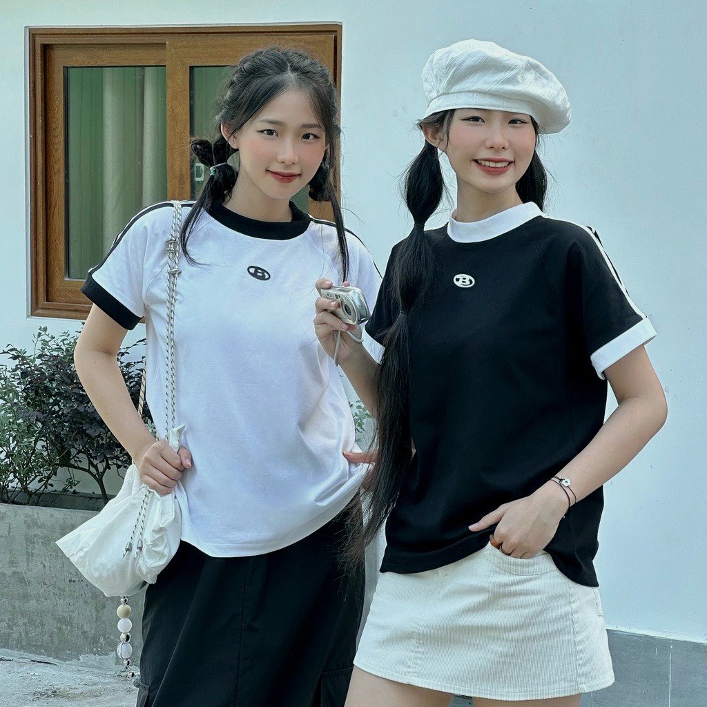 Áo thun babytee chữ b cổ tròn - 247storefashion - aobabytee866_p2k1