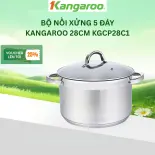 [Voucher 15%] Nồi luộc gà inox cao cấp 5 lớp Kangaroo KGCP28C1