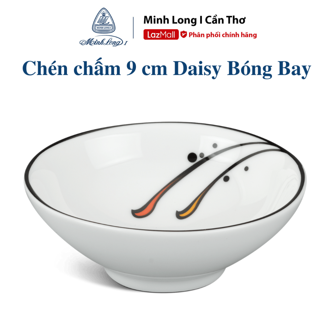 Bộ 5 Chén Chấm Minh Long 9 cm Daisy - Bóng Bay - Bằng Sứ Hàng Đẹp Cao Cấp dùng trong gia đình đãi khách quà tặng tân gia bạn bè người thân