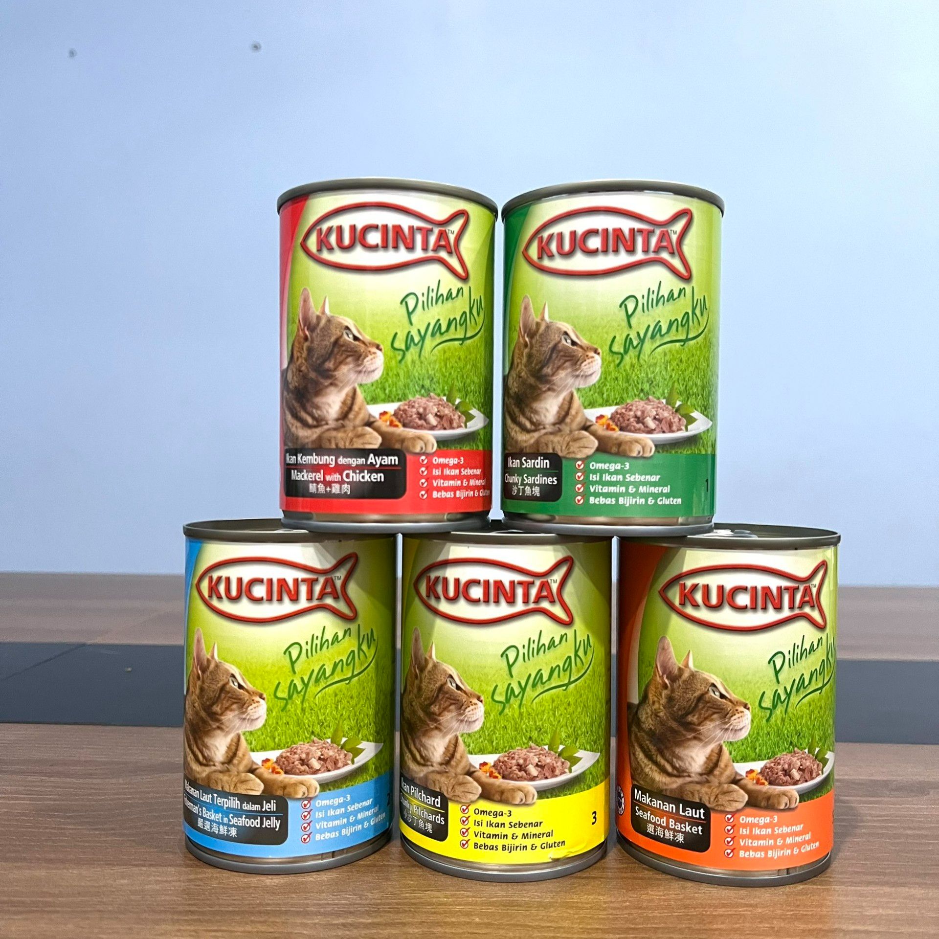 Pate Lon Kucinta 400G Thịt Cá Nguyên Miếng Pate Dinh dưỡng cho Mèo