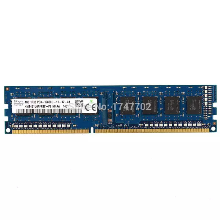 Ram 4g ddr3 buss 1600 1333 loại 8 chip và 16 chip lắp main g41 h61 b75 h81 b85 chạy với cpu celeron pentium core i3 3220 3240 core i5 2400 2500 và core i7 2600