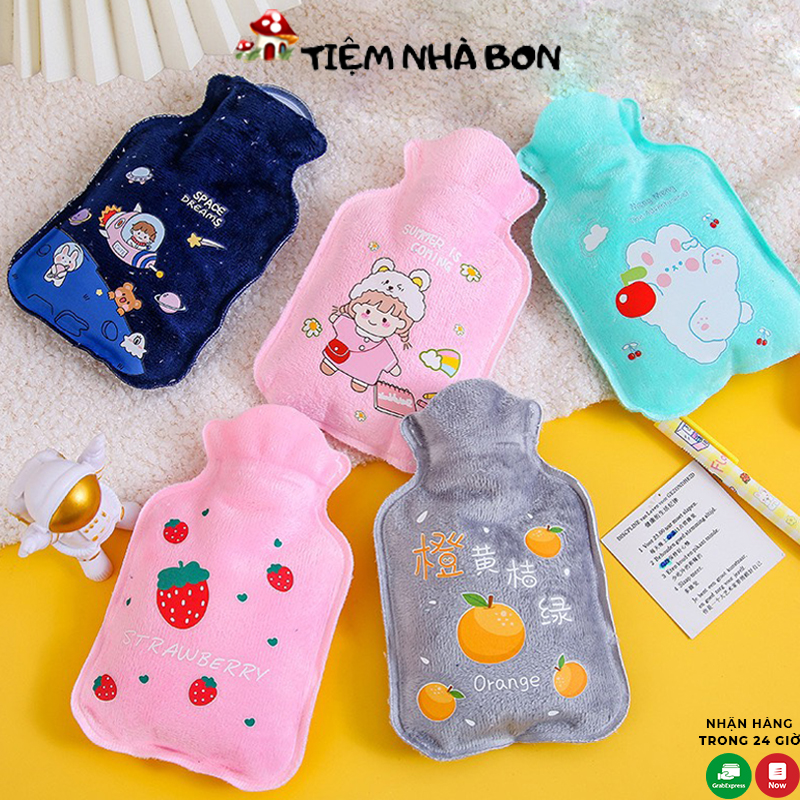 Túi chườm nóng lạnh đa năng giảm đau bụng kinh cho nữ, Túi sưởi chườm ấm chân tay 200ml