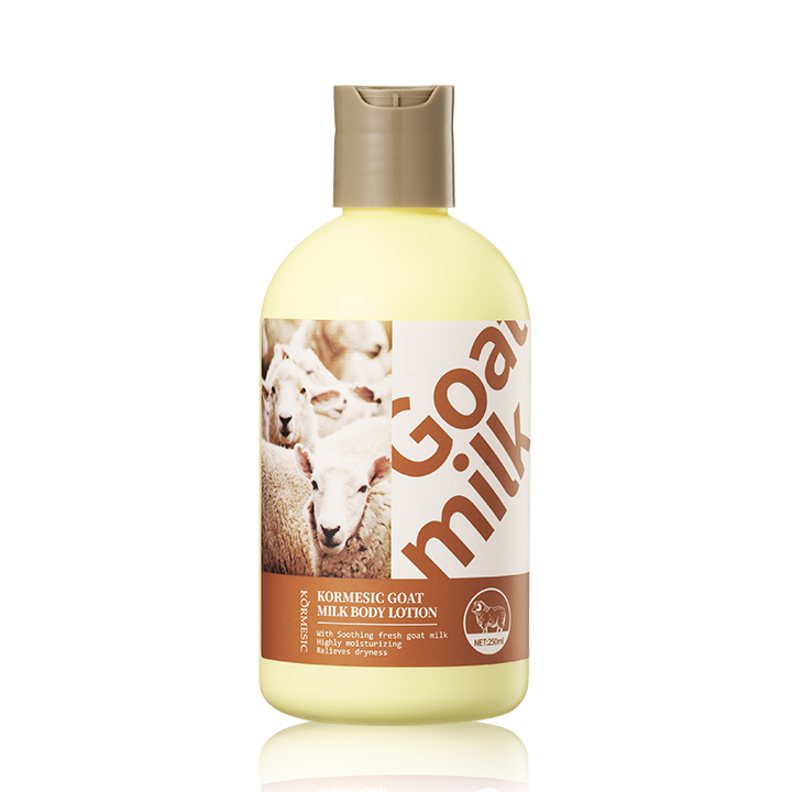 Kem dưỡng thể sữa dê KORMESIC 250ml dưỡng ẩm, làm mịn, cấp nước, săn chắc, làm trắng và làm mềm da
