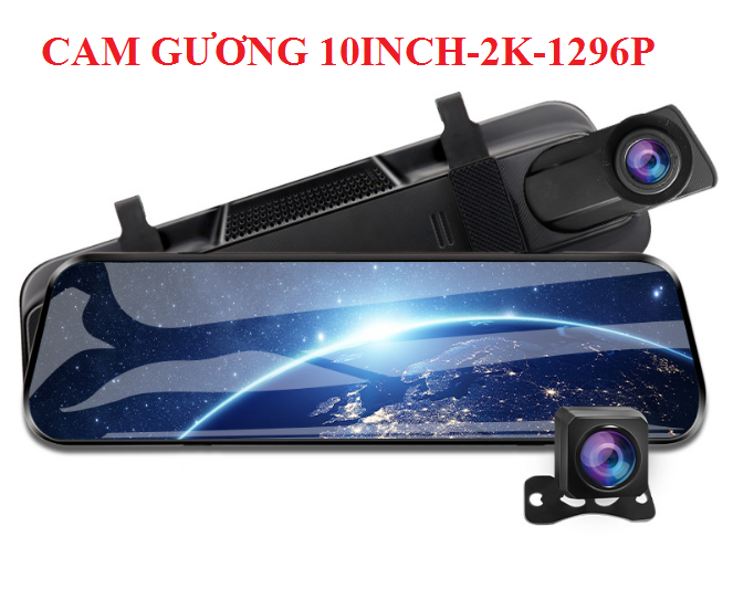 Camera hành trình ghi hình trước sau 10in full HD