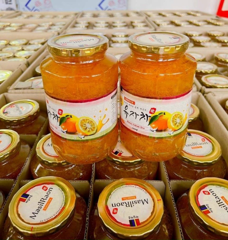 Mật Ong Chanh Đào Masilraon Citron Honey Tea Hàn Quốc Hũ 1kg