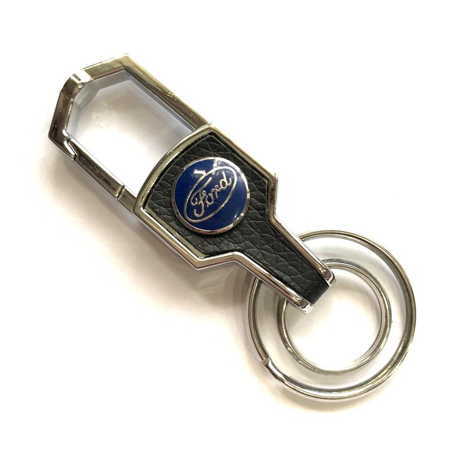 Móc treo chìa khóa oto, móc khóa logo hãng xe cao cấp FORD (Lihadu)