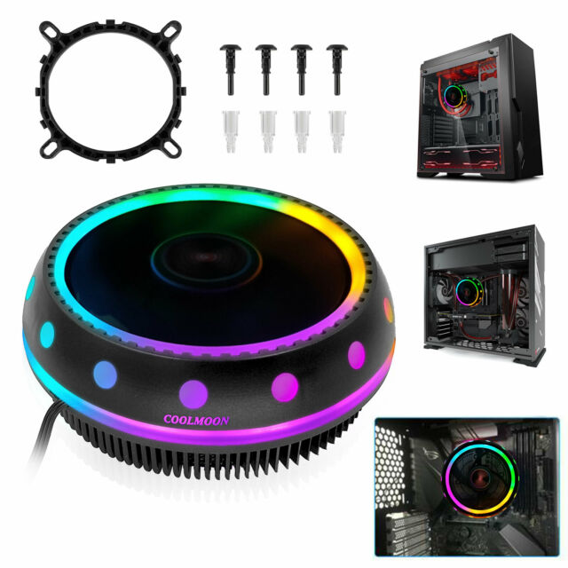 Fan cpu coolmon ufox rgb - quạt tản nhiệt fan cpu coolmon ufox rgb tương thích socket 775 - 1150 - 1151 - 1156 - 1366 amd- socket fm2- am4- fm1- am3+ - am3 - am2
