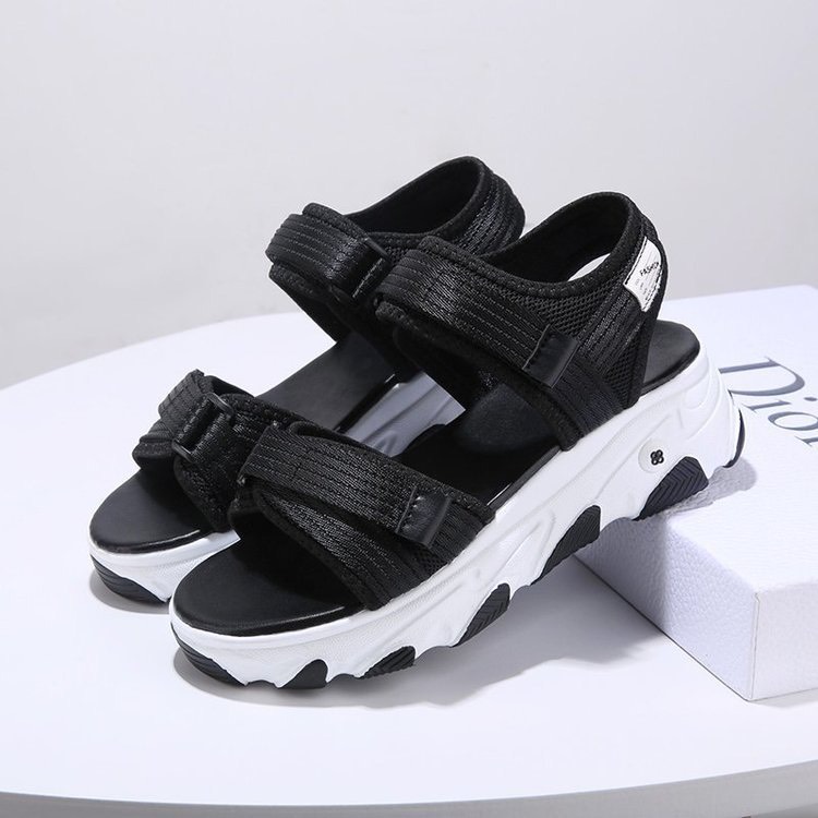 Sandal nữ 2 quai dây dù , đế phủ màu, kiểu dàng học sinh cực đẹp