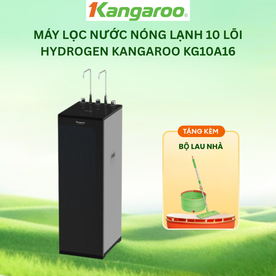 [LẮP ĐẶT MIỄN PHÍ] Máy lọc nước nóng lạnh Hydrogen Kangaroo KG10A16