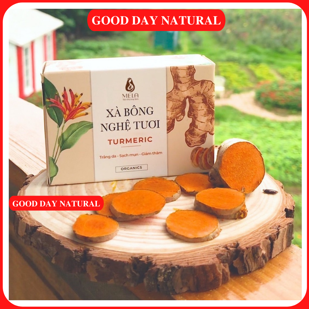 Xà Bông Nghệ MELA - Xà phòng nghệ thiên nhiên Handmade Natural Organic Soap 100g