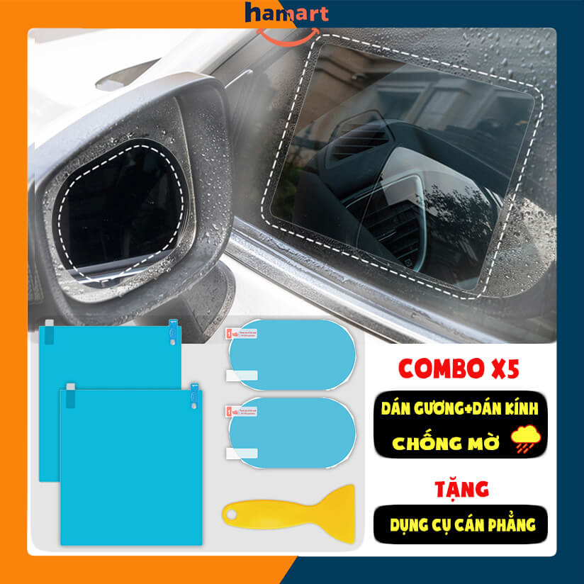 Miếng Dán Gương Kính Ô tô Xe Máy NANO Film Đi Mưa Chống Đọng Nước Hiệu Quả Tiện Lợi