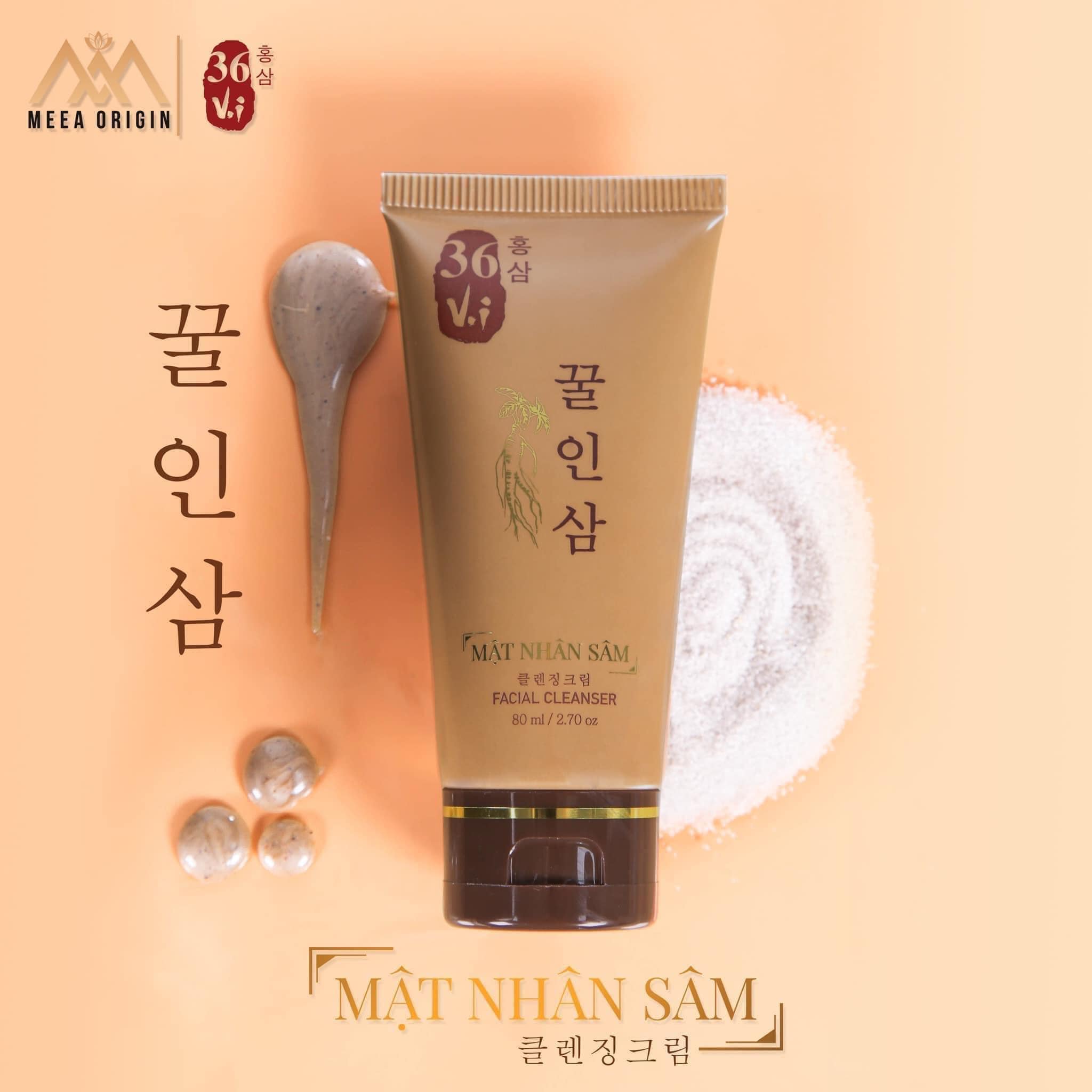 Sữa rửa mặt mật nhân sâm 36 vị meea
