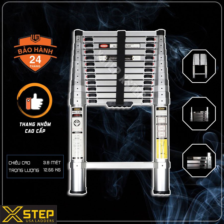 [HCM]Thang nhôm Xstep đai nhôm dòng thang cao cấp