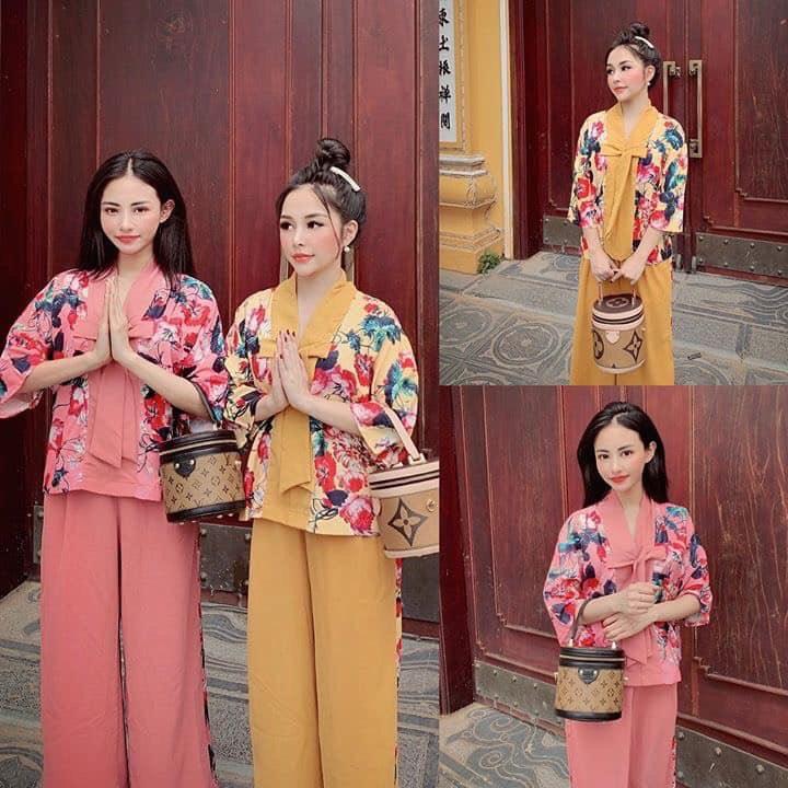 Bộ đồ đi chùa - Áo lam đi chùa - Quần áo đi chùa - Đồ đi chùa nữ