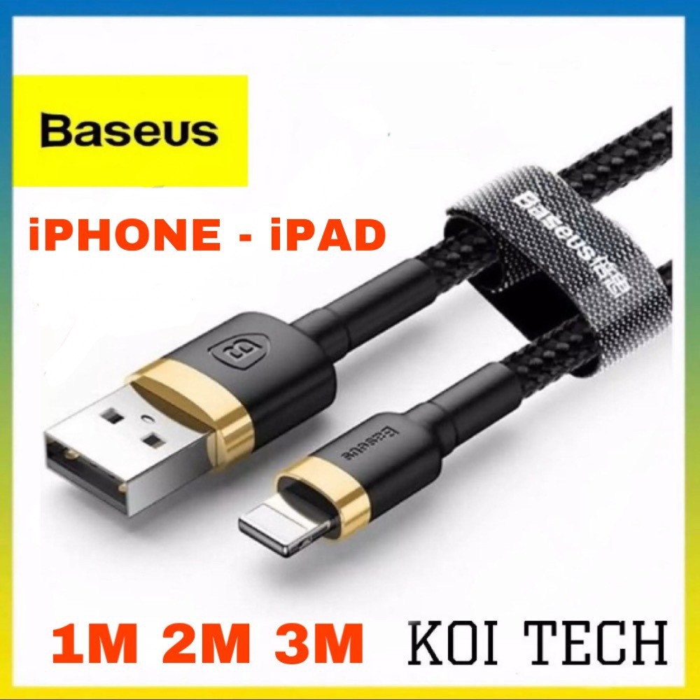 HOT SALE Dây sạc iphone baseus cafule dài 3m 2m 1m 0.23m - cáp sạc bọ dù lightning chuẩn apple