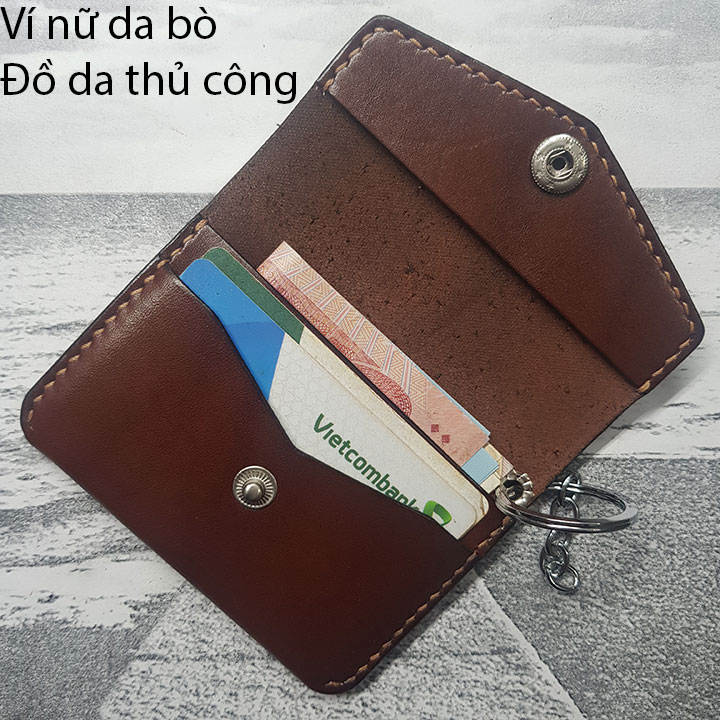 Ví nữ - da bò xịn - đồ da thủ công bv0357