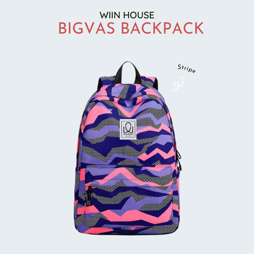 Wiin House-Balo Họa Tiết 3D Wiin x BigVas (Stripe)