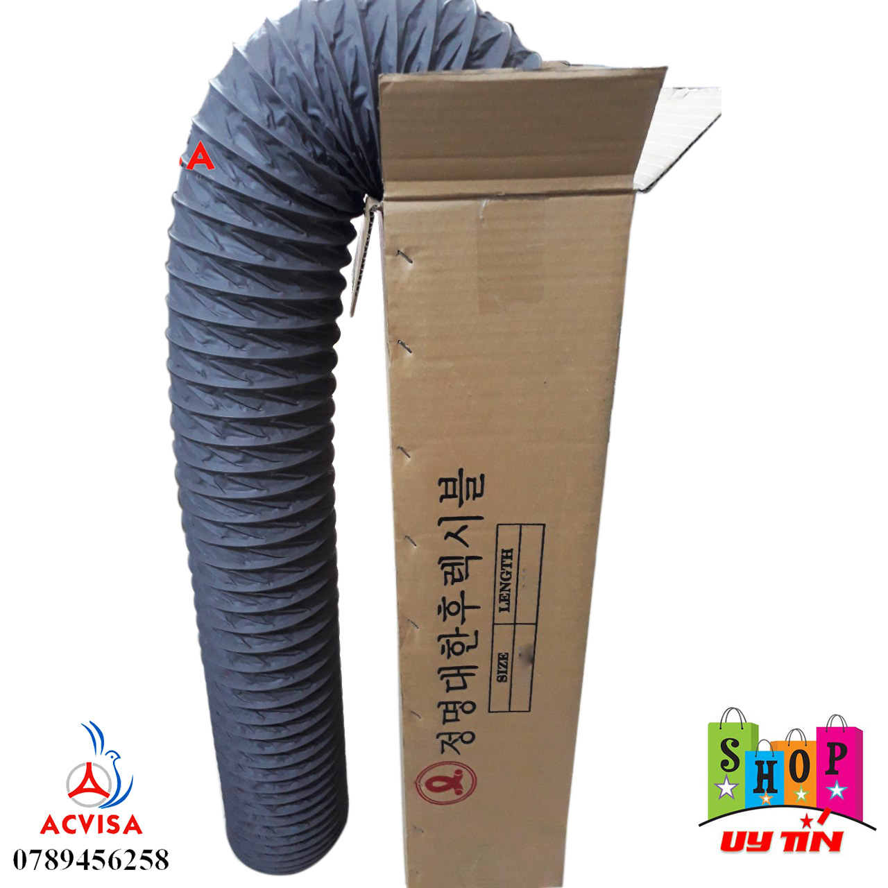 Ống gió mềm vải Tarpaulin 1P x D100 không bảo ôn