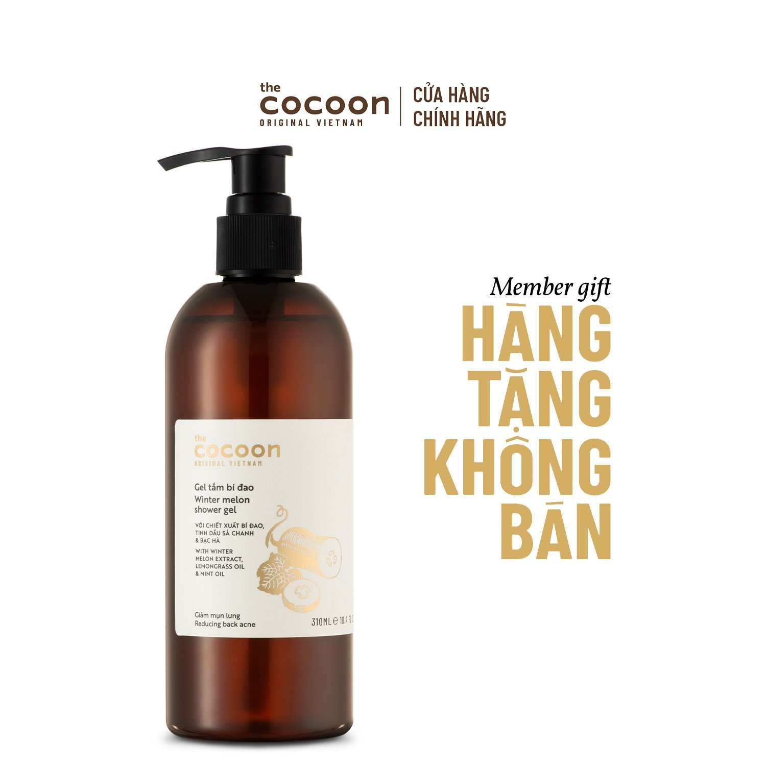Membergift - gel tắm bí đao cocoon 300ml