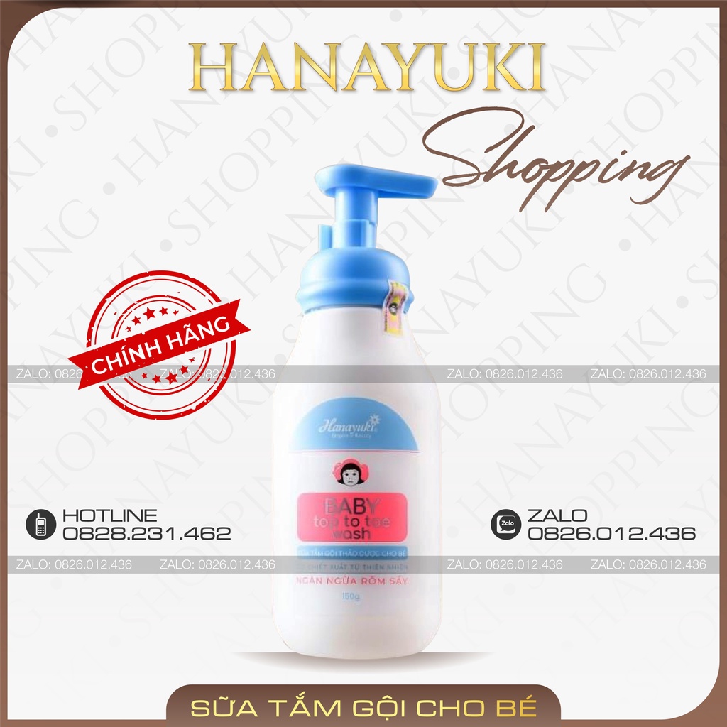 Sữa tắm em bé hanayuki 150g